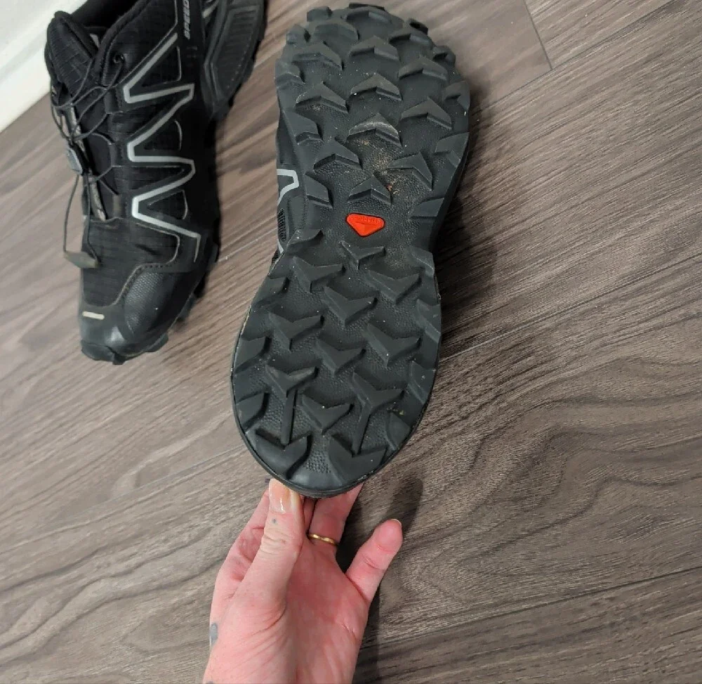 Salomon Men’s Trail Shoes Speedcross 3 - Black with Gray Accents